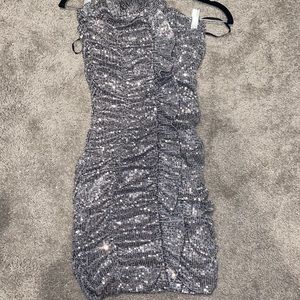 Forever 21 sequin ruffle dress